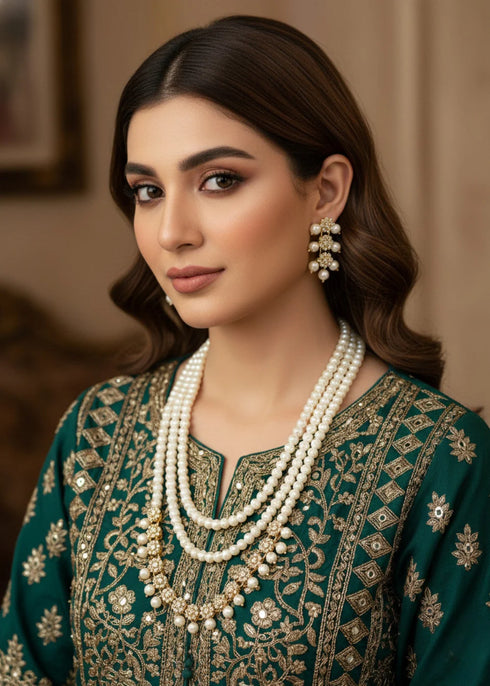 Satpara-Oval Multi Necklace Set